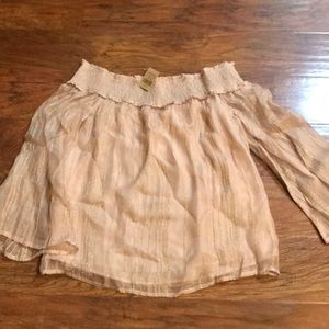 NWT American Eagle champagne blouse!